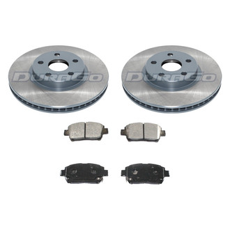 DuraGo® - Titanium Series Plain Front Brake Kit with Ceramic Pads