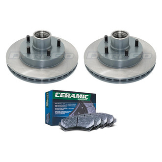 DuraGo® - Titanium Series Plain Front Brake Kit with Ceramic Pads
