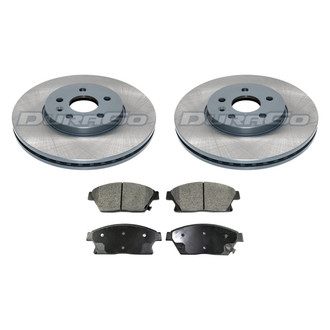 DuraGo® - Titanium Series Plain Front Brake Kit with Ceramic Pads