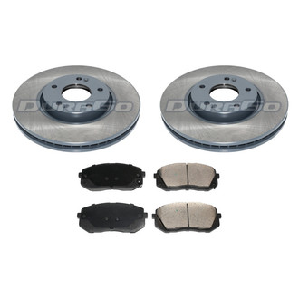 DuraGo® - Titanium Series Plain Front Brake Kit with Ceramic Pads
