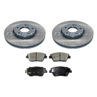 DuraGo® - Titanium Series Plain Front Brake Kit with Ceramic Pads
