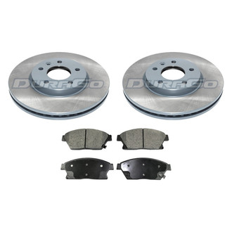 DuraGo® - Titanium Series 1-Piece Plain Brake Kit with Ceramic Brake Pads