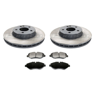 DuraGo® - Titanium Series 1-Piece Plain Brake Kit with Ceramic Brake Pads