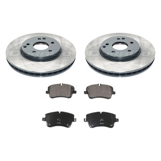 DuraGo® - Titanium Series Plain Front Brake Kit with Ceramic Pads
