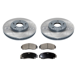 DuraGo® - Titanium Series 1-Piece Plain Brake Kit with Ceramic Brake Pads