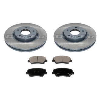 DuraGo® - Titanium Series 1-Piece Plain Brake Kit with Ceramic Brake Pads