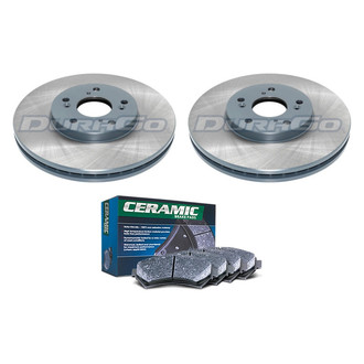 DuraGo® - Titanium Series Plain Front Brake Kit with Ceramic Pads