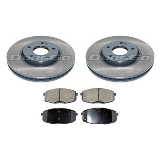 DuraGo® - Titanium Series Plain Front Brake Kit with Ceramic Pads