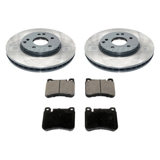 DuraGo® - Titanium Series Plain Front Brake Kit with Ceramic Pads