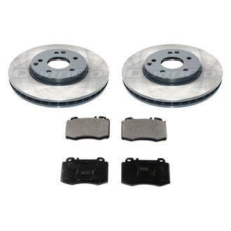 DuraGo® - Titanium Series Plain Front Brake Kit with Ceramic Pads