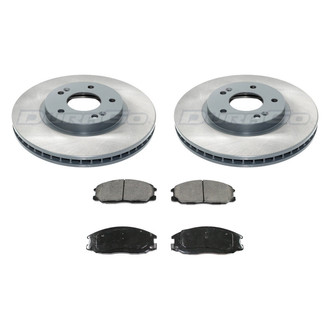 DuraGo® - Titanium Series Plain Front Brake Kit with Ceramic Pads