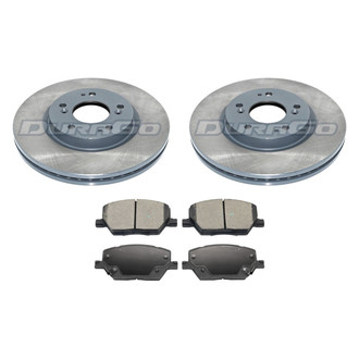 DuraGo® - Titanium Series Plain Front Brake Kit with Ceramic Pads