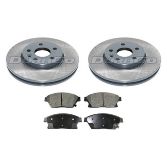 DuraGo® - Titanium Series Plain Front Brake Kit with Ceramic Pads