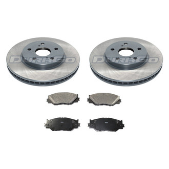 DuraGo® - Titanium Series Plain Front Brake Kit with Ceramic Pads