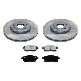 DuraGo® - Titanium Series Plain Front Brake Kit with Ceramic Pads