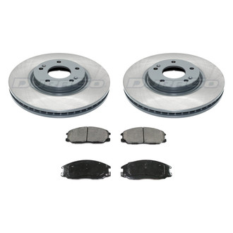 DuraGo® - Titanium Series 1-Piece Plain Brake Kit with Ceramic Brake Pads