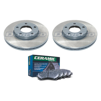 DuraGo® - Titanium Series Plain Front Brake Kit with Ceramic Pads