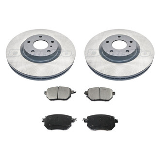 DuraGo® - Titanium Series 1-Piece Plain Brake Kit with Ceramic Brake Pads