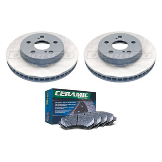 DuraGo® - Titanium Series Plain Front Brake Kit with Ceramic Pads