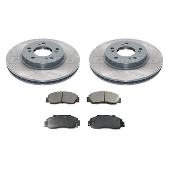 DuraGo® - Titanium Series 1-Piece Plain Brake Kit with Ceramic Brake Pads
