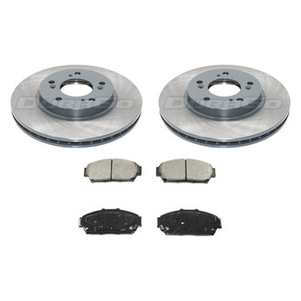 DuraGo® - Titanium Series Plain Front Brake Kit with Ceramic Pads