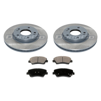 DuraGo® - Titanium Series Plain Front Brake Kit with Ceramic Pads
