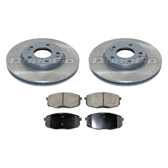 DuraGo® - Titanium Series Plain Front Brake Kit with Ceramic Pads