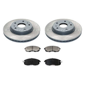 DuraGo® - Titanium Series Plain Front Brake Kit with Ceramic Pads