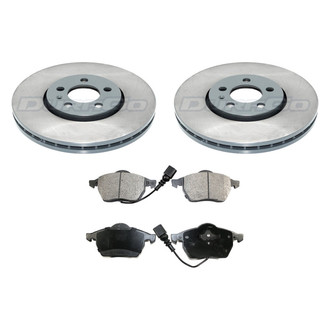 DuraGo® - Titanium Series Plain Front Brake Kit with Ceramic Pads