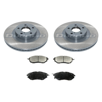 DuraGo® - Titanium Series Plain Front Brake Kit with Ceramic Pads