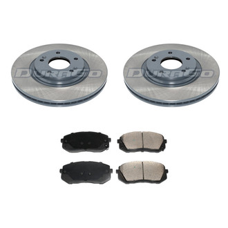 DuraGo® - Titanium Series Plain Front Brake Kit with Ceramic Pads