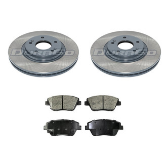 DuraGo® - Titanium Series Plain Front Brake Kit with Ceramic Pads
