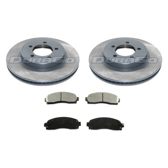 DuraGo® - Titanium Series Plain Front Brake Kit with Ceramic Pads