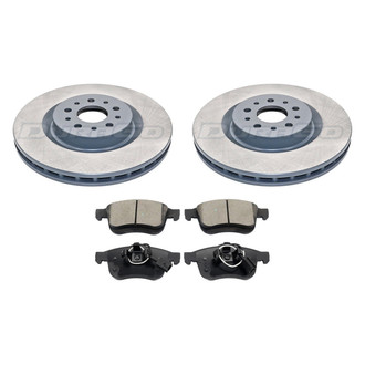 DuraGo® - Titanium Series 1-Piece Plain Brake Kit with Ceramic Brake Pads