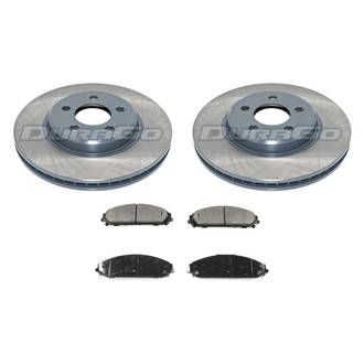 DuraGo® - Titanium Series 1-Piece Plain Brake Kit with Ceramic Brake Pads