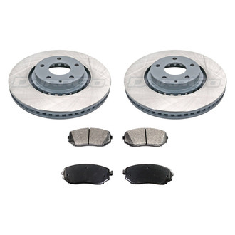 DuraGo® - Titanium Series Plain Front Brake Kit with Ceramic Pads