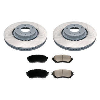 DuraGo® - Titanium Series Plain Front Brake Kit with Ceramic Pads