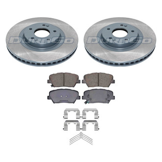 DuraGo® - Titanium Series Plain Front Brake Kit with Ceramic Pads
