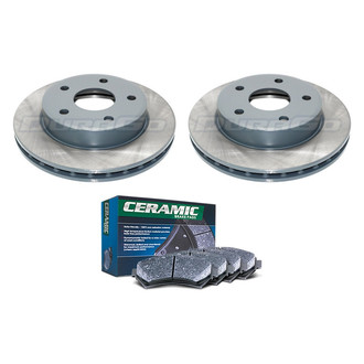 DuraGo® - Titanium Series 1-Piece Plain Brake Kit with Ceramic Brake Pads