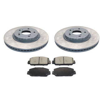 DuraGo® - Titanium Series 1-Piece Plain Brake Kit with Ceramic Brake Pads