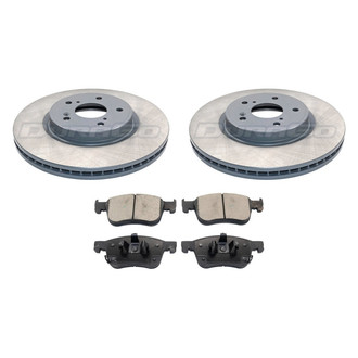DuraGo® - Titanium Series 1-Piece Plain Brake Kit with Ceramic Brake Pads