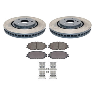 DuraGo® - Titanium Series 1-Piece Plain Brake Kit with Ceramic Brake Pads