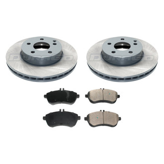 DuraGo® - Titanium Series 1-Piece Plain Brake Kit with Ceramic Brake Pads