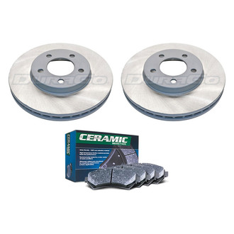 DuraGo® - Titanium Series Plain Front Brake Kit with Ceramic Pads