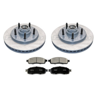 DuraGo® - Titanium Series Plain Front Brake Kit with Ceramic Pads
