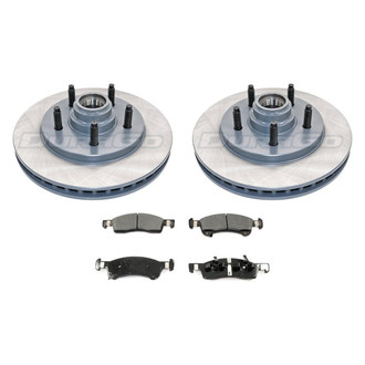 DuraGo® - Titanium Series Plain Front Brake Kit with Ceramic Pads