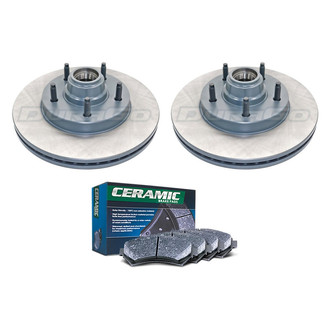 DuraGo® - Titanium Series Plain Front Brake Kit with Ceramic Pads
