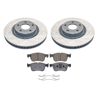 DuraGo® - Titanium Series 1-Piece Plain Brake Kit with Ceramic Brake Pads