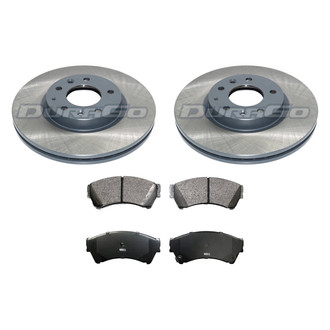 DuraGo® - Titanium Series Plain Front Brake Kit with Ceramic Pads