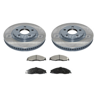DuraGo® - Titanium Series 1-Piece Plain Brake Kit with Ceramic Brake Pads